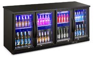 상업적 맥주 냉동고 4 유리문 작은 음료 냉동고 맥주 냉각기 냉동고 냉장고