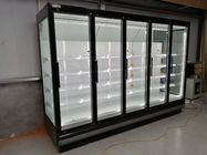 유리문과 상업적 슈퍼마켓 냉동 열린 냉각장치