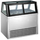 정연한 유리제 아이스크림 진열장 냉장고 20 팬 팬 냉각 유형 1730*1068*1250mm