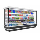 슈퍼마켓은 음료와 야채를 위한 시원한 상업적 멀티데크 열린 전면 디스플레이 냉각장치 내각을 직립시킵니다