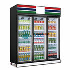 상업적 슈퍼마켓 냉각기 냉각 음료 디스플레이 냉동고 유리문 수직 냉장고 프리더