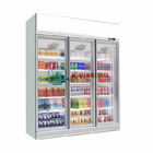 디스플레이 냉동고 슈퍼마켓 3 문 음료수 냉각장치 유리문부착냉장고 진열장