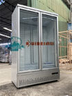대용량 상업적 추운 소프트 에너지 음료 냉장고 3 투명 유리문은 베버아그를 위한 똑바로 선 냉각기를 드러냅니다