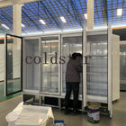 대용량 음료 냉각기 유리문 상업 냉동고