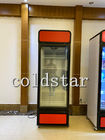 Automatic Defrost Glass Door Beverage Freezer Upright Display Fridge