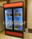 -22C 상업적 똑바로 선 유리문부착냉동고 진열장 아이스크림 디스플레이 냉장고