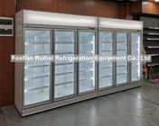 냉동 제품은 유리문과 1500년 밝혀지는 디스플레이 냉장고를 직립시킵니다