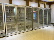 상업적 팬 냉각 - 18~-22 도 냉장고 상업적 가동성 디스플레이 내각 2-6 문 수직 냉장고