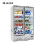 유리문 수직 장비 디스플레이 음료 냉각기 저장 냉장고 / 냉동고