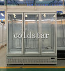 1600L 5 층 청량음료 냉동기 디스플레이 케이스 유리 문 똑바로 선 냉각기