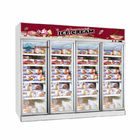 슈퍼마켓 냉장고 2000L 유리문 아이스크림 수직 디스플레이 냉장고 프리더