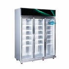아이스크림과 냉동 식품을 위한 전기 가열 유리문 수직 슈퍼마켓 디스플레이 냉장고