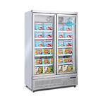 딥 프리저 디스플레이 냉동 식품과 아이스크림을 냉각시키는 디지털 제어 상업적 냉장고 유리문 팬