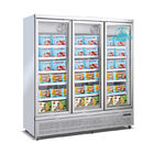 아이스크림을 위한 1600L 3 문 R290 똑바로 선 디스플레이 냉장고 110V