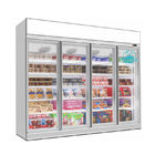 도매 슈퍼마켓 유리문 디스플레이 냉장고 상업 냉동고 냉장고