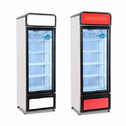 450L 상업적 단일 유리 문 주류및음료 진열장 더 시원한 똑바로 선 디스플레이 냉장고