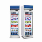 상업적 냉장 설비 유리문 냉각장치 주류및음료는 시원한 400L 수직 냉장고를 드러냅니다