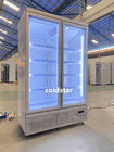 R134A 냉각 음료 냉각기 2 유리문 냉동기