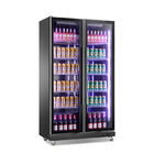 상업적 냉장 설비 똑바로 선 주류및음료 맥주 디스플레이 냉동고 냉각기