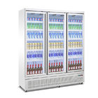 에너지 음료 디스플레이를 위한 상업적 냉각된 진열장 유리문 똑바로 선 냉동고