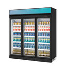 슈퍼마켓 냉각된 진열장 음료 냉각기를 녹이는 1600L 유리문