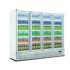 슈퍼마켓 냉장 설비 1 2 3 4 문 디스플레이 냉동고 음료 냉각기