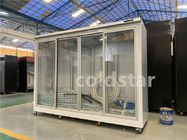 판매점 냉장 설비 원격 냉각 시스템 6 유리문 청량음료 냉동고
