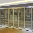 수직 유리문 상업적 슈퍼마켓 냉장고 냉동 식품 디스플레이 냉장고