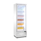 450L 슈퍼마켓은 디스플레이 냉동고 유리문부착냉장고 음료수 병포장 음료 냉각기를 직립시킵니다