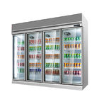 디지털 온도 컨트롤러가 있는 슈퍼마켓 우유 음료 냉장 쇼케이스
