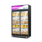 냉동 식품 또는 아이스크림 표시를 위한 상업적인 냉장된 유리제 문 서 있는 냉장고
