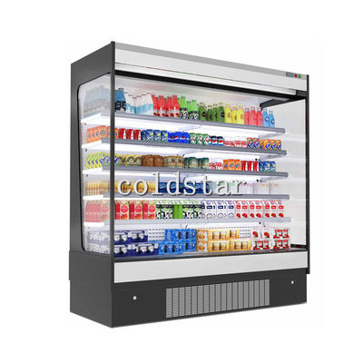 슈퍼마켓 우유 냉각장치는 팔려고 내놓 다단 냉동기 과일 표시대를 엽니다