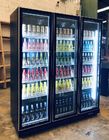 상업적인 강직한 진열장 유리제 문 전시 맥주 냉장고 냉각기
