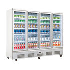 최저 장착대 상업적 주류및음료 냉동기, 4대 문 디스플레이 냉장고