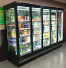 유리문과 팬 냉각 슈퍼마켓 멀티데크 디스플레이 냉동기