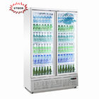 엠브라코 압축기와 ETL 900L 유리문 슈퍼마켓 디스플레이 냉동기