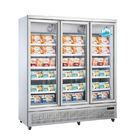 750W 슈퍼마켓 유리문 R290 냉동 식품 디스플레이 냉장고 1500L