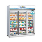 똑바로 선 젤라또 냉장고 냉장고 상업적 냉동 식품 아이스크림 유리문 디스플레이 냉장고