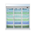 -18 To -20 2 /3/4 Door Top Mount Showcase Upright Refrigerator Freezer For Supermarket