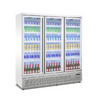 팬 냉각과 3중 유리문 디스플레이 냉장고 더 시원한 음료 유음료 냉각된 진열장