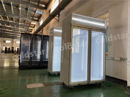 고기류 해산물을 위한 상업적 똑바로 선 유리문 -22C 냉장고