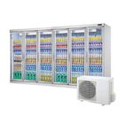 판매점 냉장 설비 원격 냉각 시스템 6 유리문 청량음료 냉동고