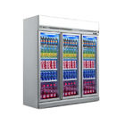 상업적 슈퍼마켓 1 2 3 4 문 음료 냉각기 수직 냉각된 진열장
