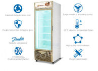 슈퍼마켓에 의하여 냉장되는 진열장 아이스크림 강직한 전시 냉장고 상업적인 유리제 문 냉장고