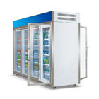 편의점 전방 및 후방 개방형 음료 디스플레이 냉동기 유리문 냉각 음료 냉동기와 냉장고