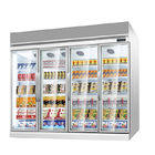 슈퍼마켓 상업적인 강직한 전시 아이스크림 냉각기 수직 냉장고
