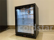 단일 도어 힌지 상업 바 냉장고 블랙 맥주 디스플레이 냉각장치