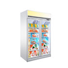 R290 슈퍼마켓 직립 냉장 쇼케이스 냉동고