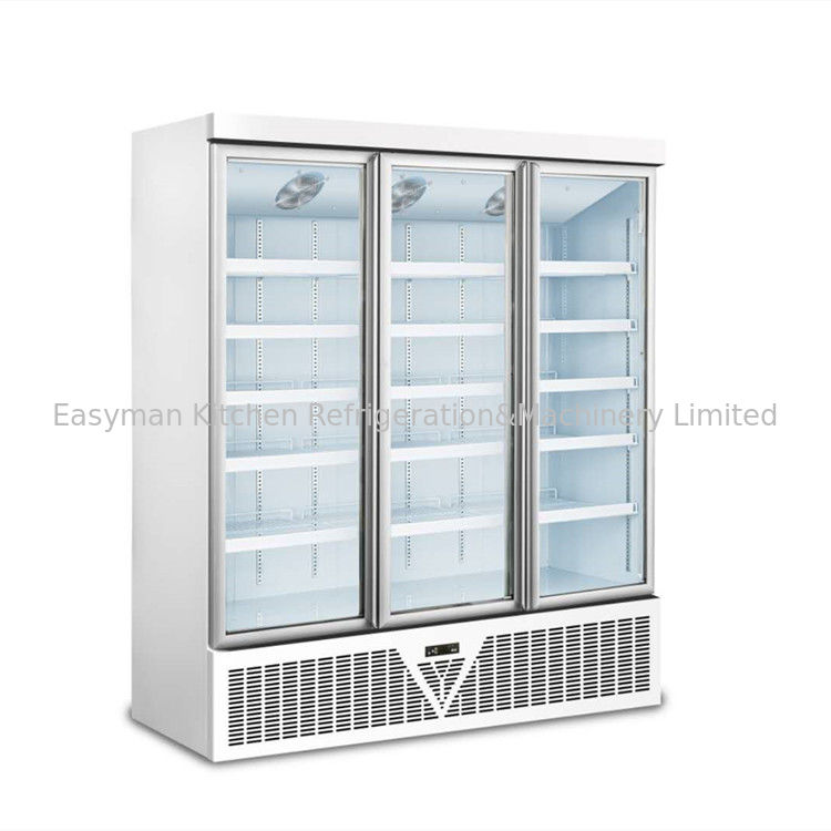 팬 냉각과 디지털 제어 유리문 딥 프리저 냉동 식품 디스플레이 냉장고