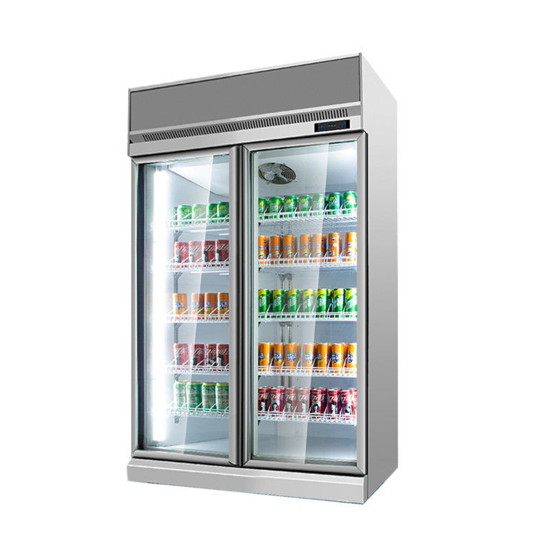 유리제 문 상업적인 음료 냉장고 전시 냉장고를 가진 냉장고 선전용 양문형 냉장고